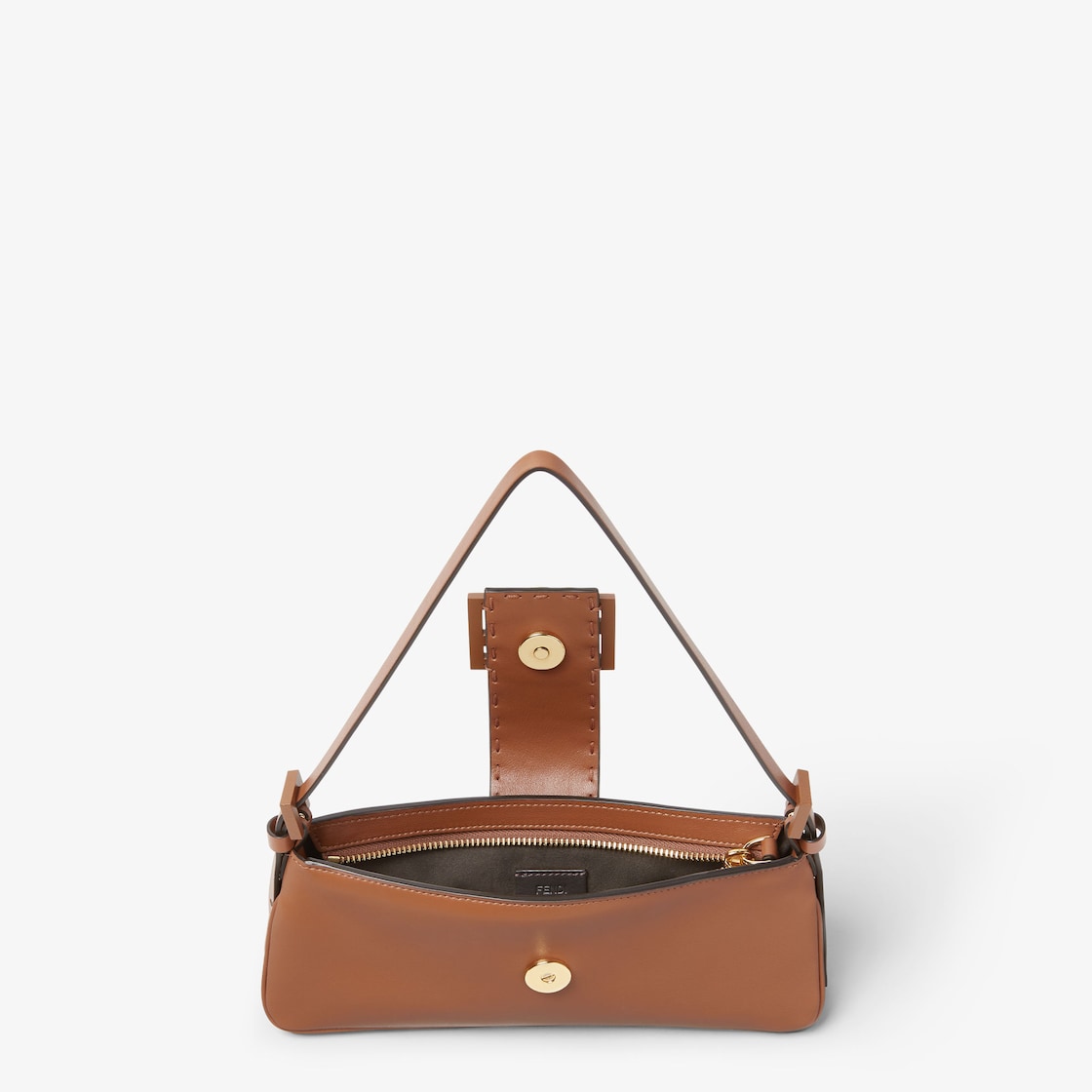 Fendi Baby B. Tan-color leather mini-bag - Image 4